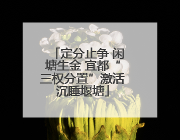 定分止争 闲塘生金 宜都“三权分置”激活沉睡堰塘