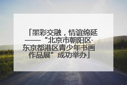 墨彩交融，情谊绵延——“北京市朝阳区·东京都港区青少年书画作品展”成功举办