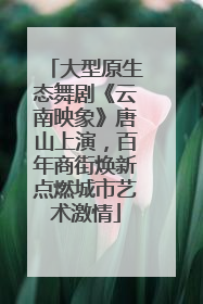 大型原生态舞剧《云南映象》唐山上演，百年商街焕新点燃城市艺术激情