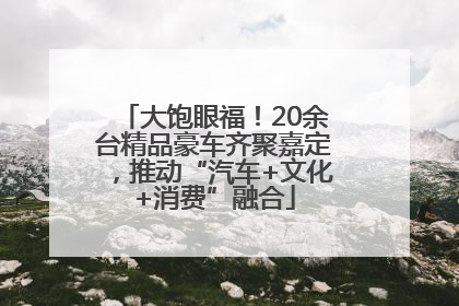 大饱眼福！20余台精品豪车齐聚嘉定，推动“汽车+文化+消费”融合