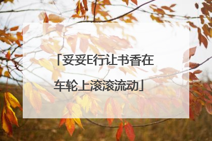 妥妥E行让书香在车轮上滚滚流动