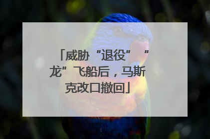 威胁“退役”“龙”飞船后，马斯克改口撤回