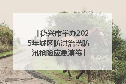 德兴市举办2025年城区防洪治涝防汛抢险应急演练