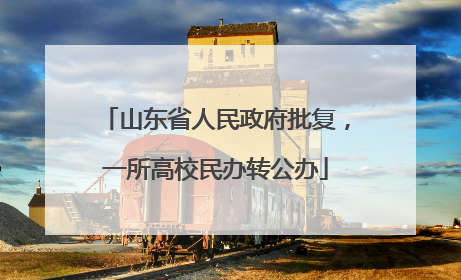 山东省人民政府批复，一所高校民办转公办