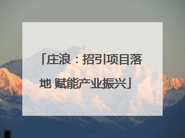庄浪：招引项目落地 赋能产业振兴