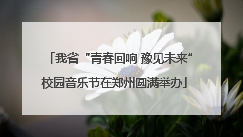 我省“青春回响 豫见未来”校园音乐节在郑州圆满举办