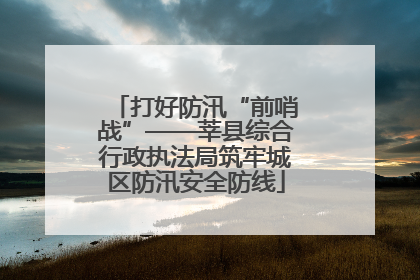 打好防汛“前哨战”——莘县综合行政执法局筑牢城区防汛安全防线