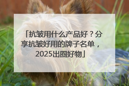 抗皱用什么产品好？分享抗皱好用的牌子名单，2025出圈好物