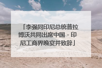 李强同印尼总统普拉博沃共同出席中国－印尼工商界晚宴并致辞