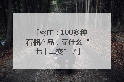 枣庄：100多种石榴产品，靠什么“七十二变”？