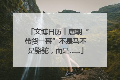 文博日历丨唐朝“带货一哥”不是马不是骆驼，而是……