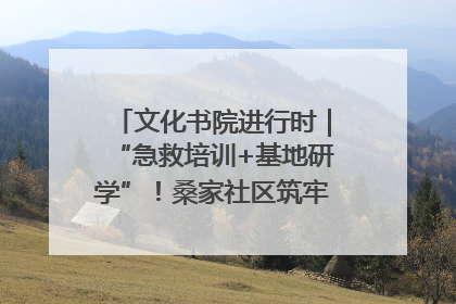 文化书院进行时｜“急救培训+基地研学”！桑家社区筑牢居民健康防线