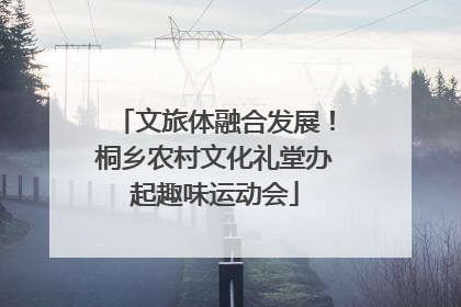 文旅体融合发展！桐乡农村文化礼堂办起趣味运动会