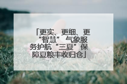 更实、更细、更“智慧” 气象服务护航“三夏”保障夏粮丰收归仓