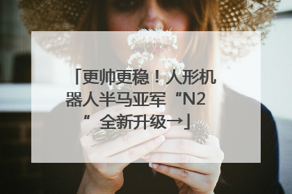 更帅更稳！人形机器人半马亚军“N2”全新升级→