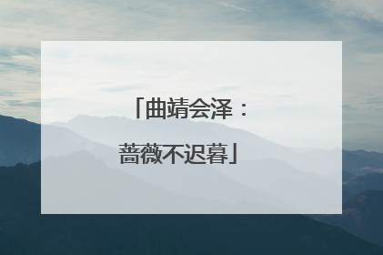 曲靖会泽：蔷薇不迟暮