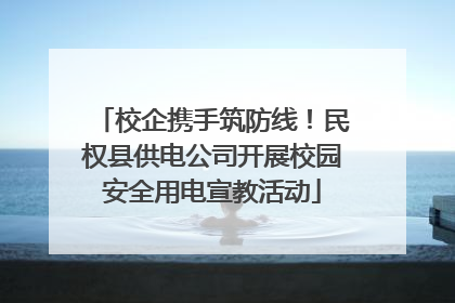 校企携手筑防线！民权县供电公司开展校园安全用电宣教活动
