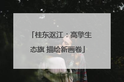 桂东沤江：高擎生态旗 描绘新画卷