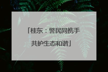 桂东：警民同携手 共护生态和谐