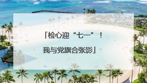 检心迎“七一”！我与党旗合张影