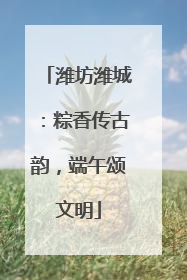潍坊潍城：粽香传古韵，端午颂文明