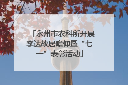 永州市农科所开展李达故居瞻仰暨“七一”表彰活动