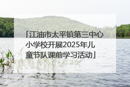 江油市太平镇第三中心小学校开展2025年儿童节队课前学习活动