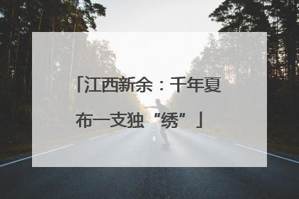 江西新余：千年夏布一支独“绣”
