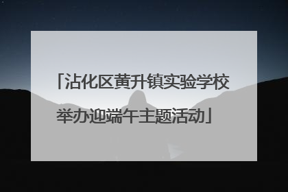 沾化区黄升镇实验学校举办迎端午主题活动