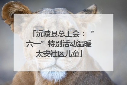 沅陵县总工会：“六一”特别活动温暖太安社区儿童