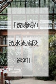 沈晓明在涟水娄底段巡河