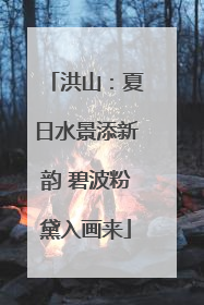 洪山：夏日水景添新韵 碧波粉黛入画来