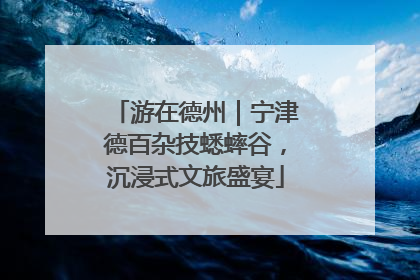 游在德州｜宁津德百杂技蟋蟀谷，沉浸式文旅盛宴