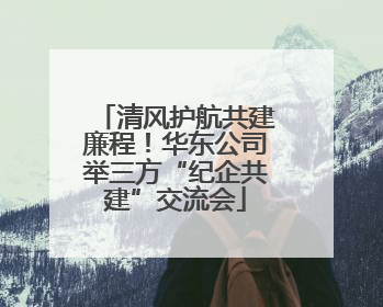 清风护航共建廉程！华东公司举三方“纪企共建”交流会