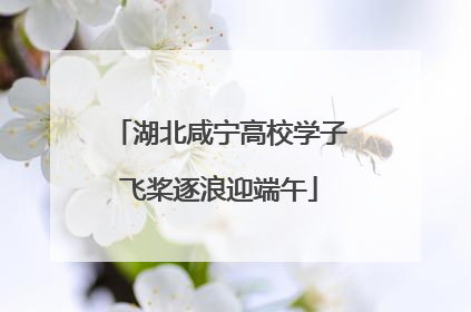 湖北咸宁高校学子飞桨逐浪迎端午
