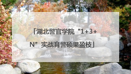 湖北警官学院“1+3+N”实战育警硕果盈枝