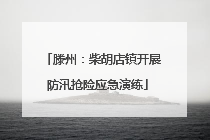 滕州：柴胡店镇开展防汛抢险应急演练