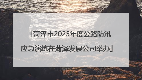 菏泽市2025年度公路防汛应急演练在菏泽发展公司举办