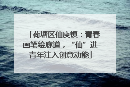 荷塘区仙庾镇：青春画笔绘廊道，“仙”进青年注入创意动能