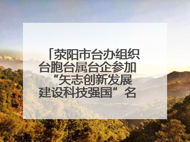 荥阳市台办组织台胞台属台企参加“矢志创新发展 建设科技强国”名企行活动