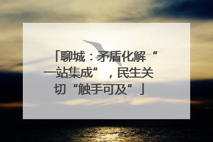 聊城：矛盾化解“一站集成”，民生关切“触手可及”