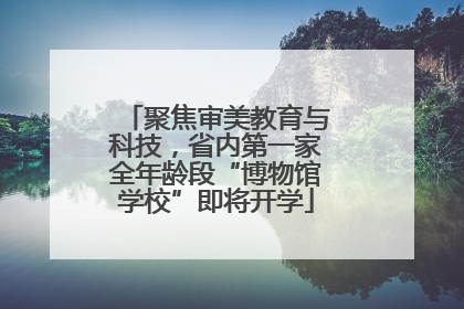 聚焦审美教育与科技，省内第一家全年龄段“博物馆学校”即将开学