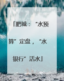 肥城：“水预算”定盘，“水银行”活水