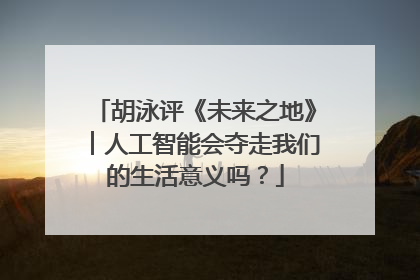 胡泳评《未来之地》︱人工智能会夺走我们的生活意义吗？