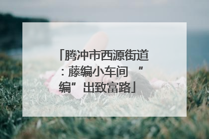 腾冲市西源街道：藤编小车间 “编”出致富路
