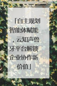 自主规划智能体赋能，云知声兽牙平台解锁企业协作新价值