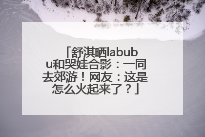 舒淇晒labubu和哭娃合影：一同去郊游！网友：这是怎么火起来了？