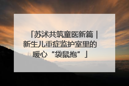 苏沭共筑童医新篇｜新生儿重症监护室里的暖心“袋鼠抱”