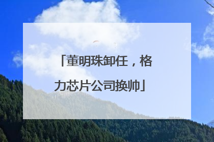 董明珠卸任，格力芯片公司换帅