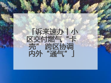 诉来速办丨小区交付燃气“卡壳” 跨区协调内外“通气”
